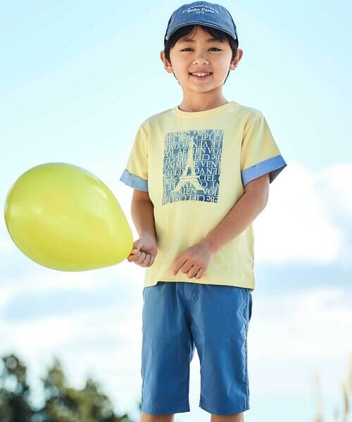 BeBe / べべ ショート・ハーフ・半端丈パンツ | ロゴポケットストレッチスリムハーフパンツ(90~160cm) | 詳細2