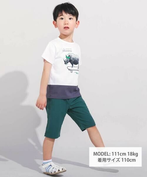 BeBe / べべ ショート・ハーフ・半端丈パンツ | ロゴポケットストレッチスリムハーフパンツ(90~160cm) | 詳細7