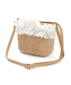 BeBe / べべ ショルダーバッグ | コード編みフリルポシェット