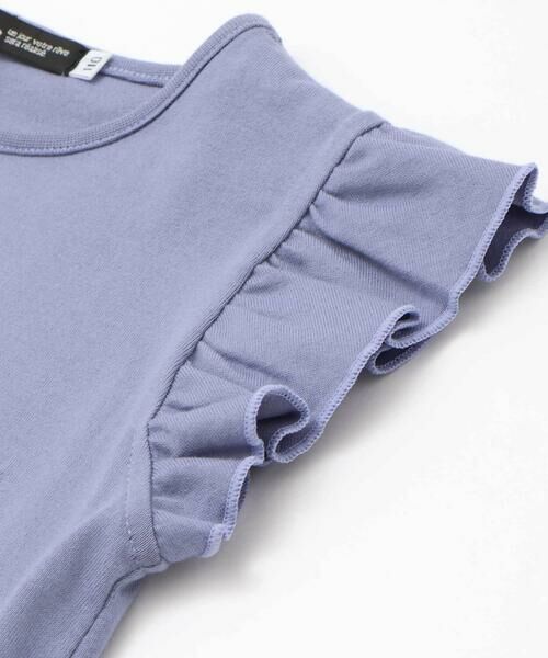 BeBe / べべ Tシャツ | オーロラスパンコールロゴフリル袖Tシャツ(100~160cm) | 詳細10