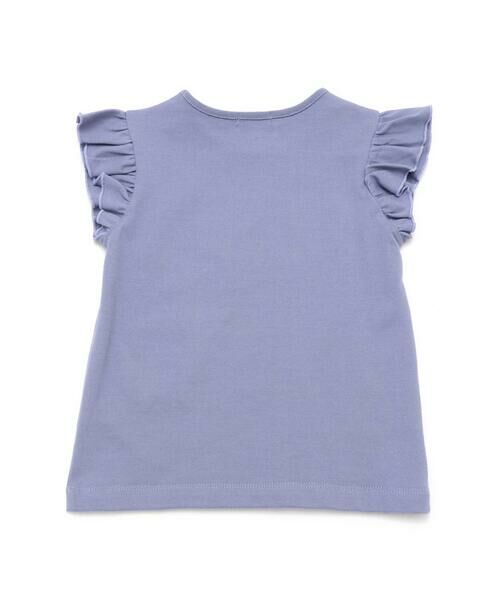 BeBe / べべ Tシャツ | オーロラスパンコールロゴフリル袖Tシャツ(100~160cm) | 詳細8