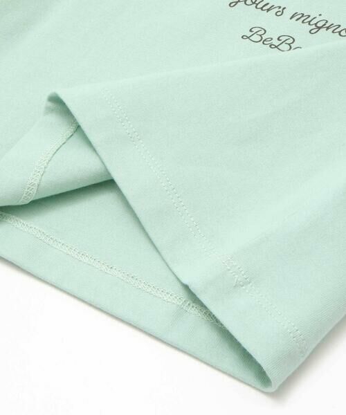 BeBe / べべ Tシャツ | フラワーリボンモチーフ天竺半袖Tシャツ(90~150cm) | 詳細13