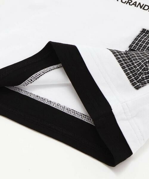 BeBe / べべ Tシャツ | 【お揃い】先染めチェックフラップポケット天竺半袖Tシャツ(90~160cm) | 詳細13