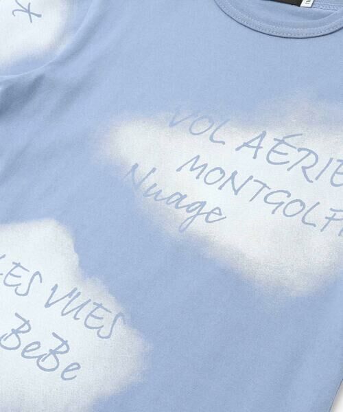 BeBe / べべ Tシャツ | 夏空ロゴプリント天竺半袖Tシャツ(90~150cm) | 詳細8