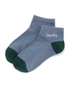 BeBe / べべ ソックス | 配色ロゴクルーリブソックス(11~24cm)