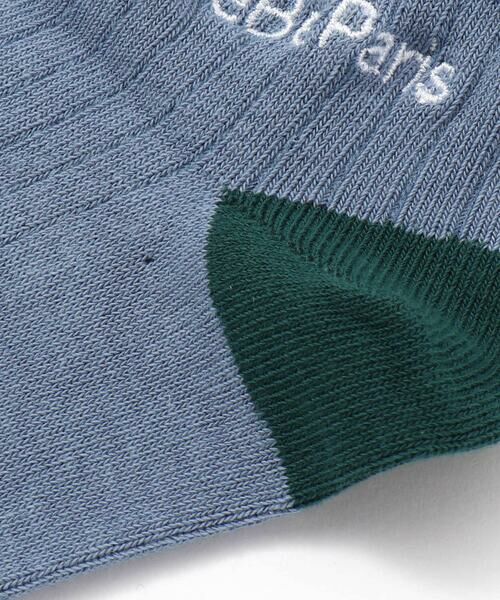 BeBe / べべ ソックス | 配色ロゴクルーリブソックス(11~24cm) | 詳細2