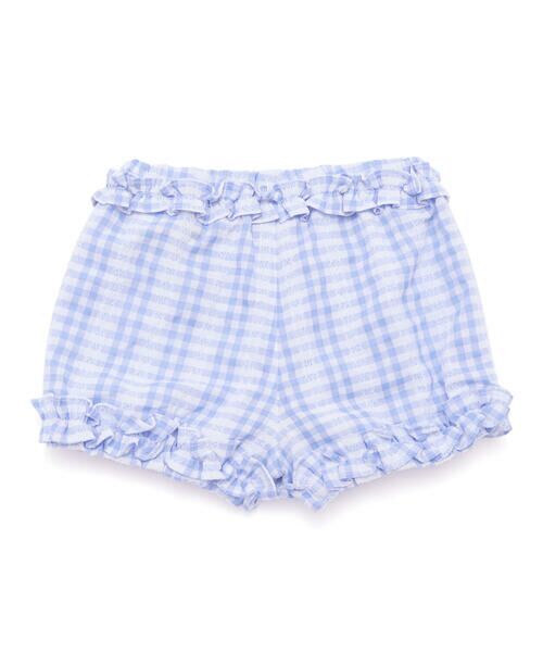 BeBe / べべ ベビー・キッズウエア | ギンガムフリルカボチャパンツ(80~90cm) | 詳細1