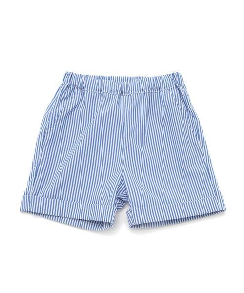 BeBe / べべ ベビー・キッズウエア | ブロードストライプ裾ダブルハーフパンツ(80~90cm) | 詳細14