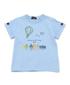 BeBe / べべ ベビー・キッズウエア | 気球プリント袖ダブル天竺Tシャツ(80~90cm)