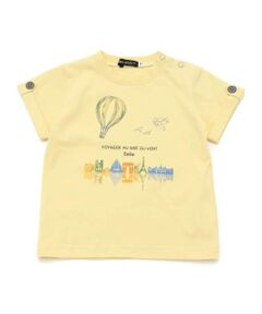 BeBe / べべ ベビー・キッズウエア | 気球プリント袖ダブル天竺Tシャツ(80~90cm)