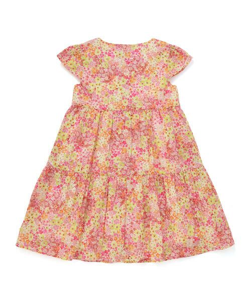 BeBe / べべ ミニ丈・ひざ丈ワンピース | 【DEVEAUX】水彩風花柄ティアードワンピース(90~140cm) | 詳細2