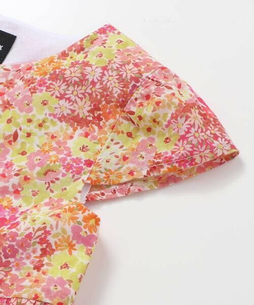 BeBe / べべ ミニ丈・ひざ丈ワンピース | 【DEVEAUX】水彩風花柄ティアードワンピース(90~140cm) | 詳細4