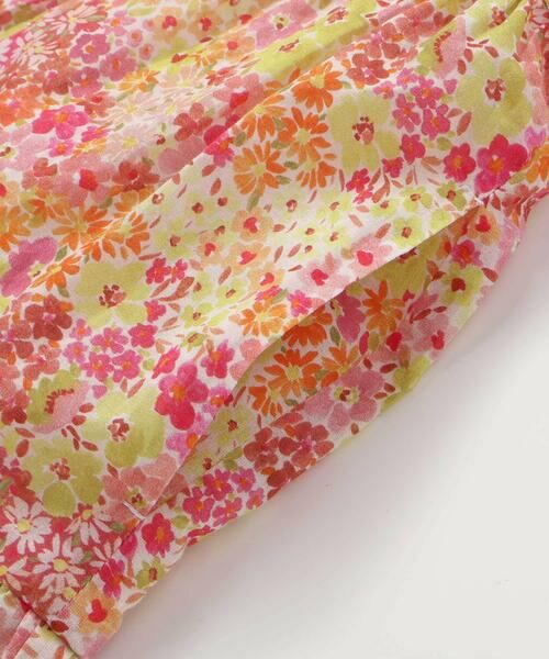 BeBe / べべ ミニ丈・ひざ丈ワンピース | 【DEVEAUX】水彩風花柄ティアードワンピース(90~140cm) | 詳細6