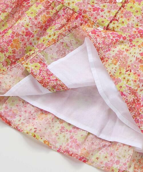 BeBe / べべ ミニ丈・ひざ丈ワンピース | 【DEVEAUX】水彩風花柄ティアードワンピース(90~140cm) | 詳細7