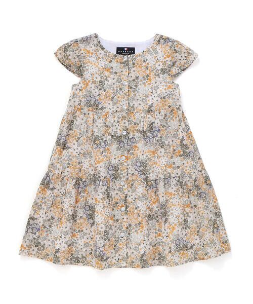 BeBe / べべ ミニ丈・ひざ丈ワンピース | 【DEVEAUX】水彩風花柄ティアードワンピース(90~140cm) | 詳細16