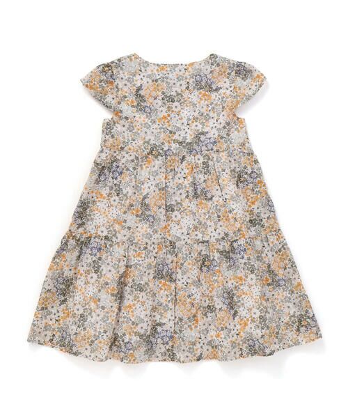 BeBe / べべ ミニ丈・ひざ丈ワンピース | 【DEVEAUX】水彩風花柄ティアードワンピース(90~140cm) | 詳細17