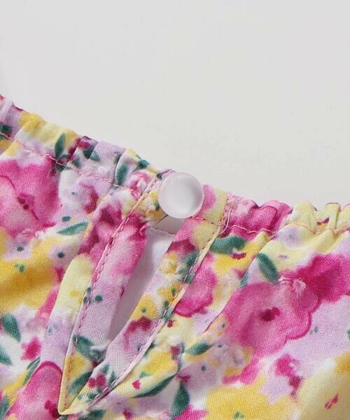 BeBe / べべ ミニ丈・ひざ丈ワンピース | 【お揃い】フルールドゥジョワプリントリボンワンピース(90~150cm) | 詳細16