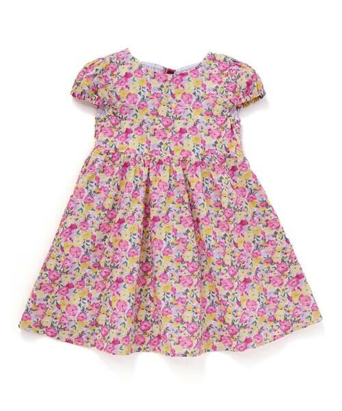 BeBe / べべ ミニ丈・ひざ丈ワンピース | 【お揃い】フルールドゥジョワプリントリボンワンピース(90~150cm) | 詳細8