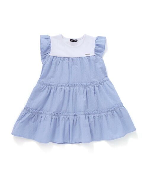 BeBe / べべ ミニ丈・ひざ丈ワンピース | ローンレースティアードフリルワンピース(90~140cm) | 詳細5