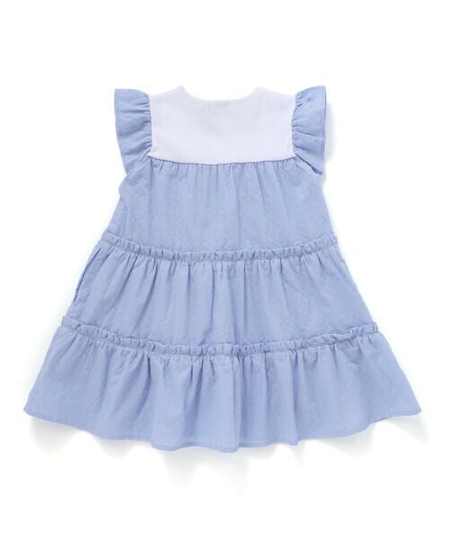 BeBe / べべ ミニ丈・ひざ丈ワンピース | ローンレースティアードフリルワンピース(90~140cm) | 詳細6