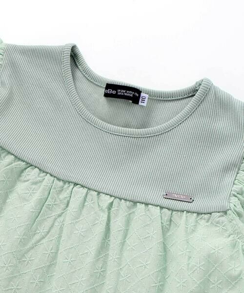 BeBe / べべ ミニ丈・ひざ丈ワンピース | ローンレースティアードフリルワンピース(90~140cm) | 詳細9