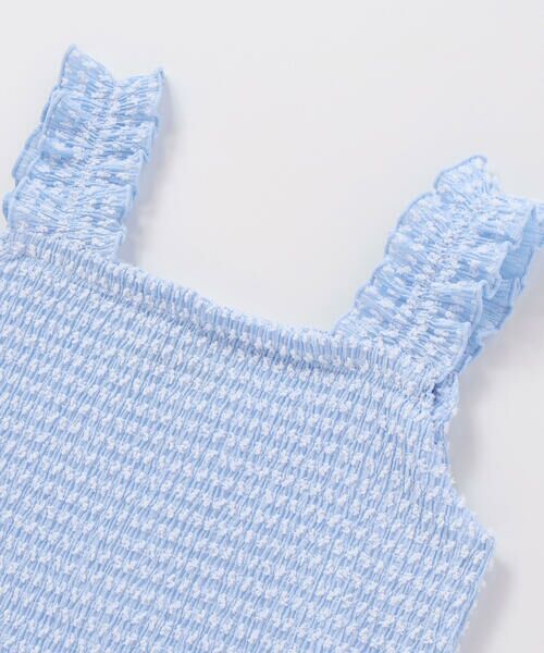 BeBe / べべ セットアップ | ぽこぽこシャーリングビスチェ+ショートパンツセットアップ(90~140cm) | 詳細7