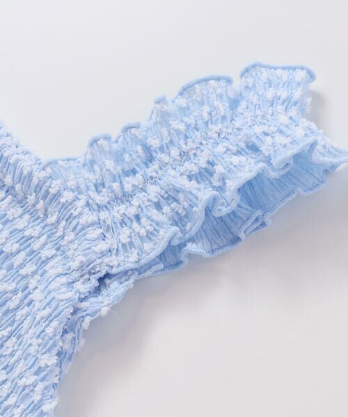 BeBe / べべ セットアップ | ぽこぽこシャーリングビスチェ+ショートパンツセットアップ(90~140cm) | 詳細8