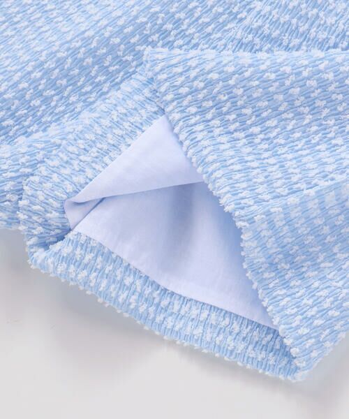 BeBe / べべ セットアップ | ぽこぽこシャーリングビスチェ+ショートパンツセットアップ(90~140cm) | 詳細13