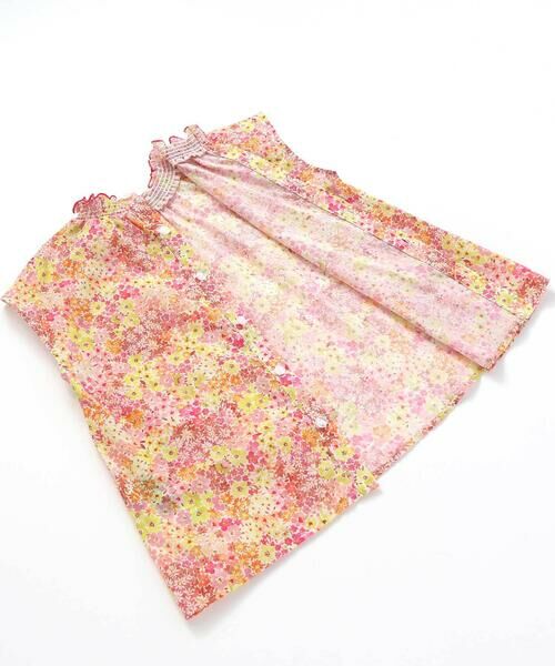 BeBe / べべ シャツ・ブラウス | 【DEVEAUX】水彩風花柄シャーリングブラウス(90~140cm) | 詳細10