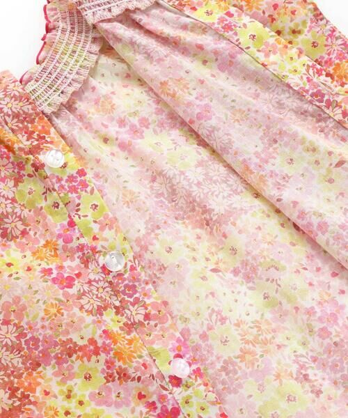 BeBe / べべ シャツ・ブラウス | 【DEVEAUX】水彩風花柄シャーリングブラウス(90~140cm) | 詳細11
