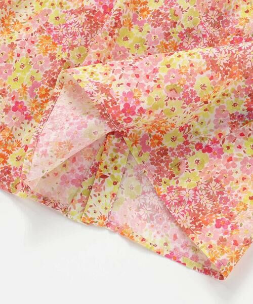 BeBe / べべ シャツ・ブラウス | 【DEVEAUX】水彩風花柄シャーリングブラウス(90~140cm) | 詳細12