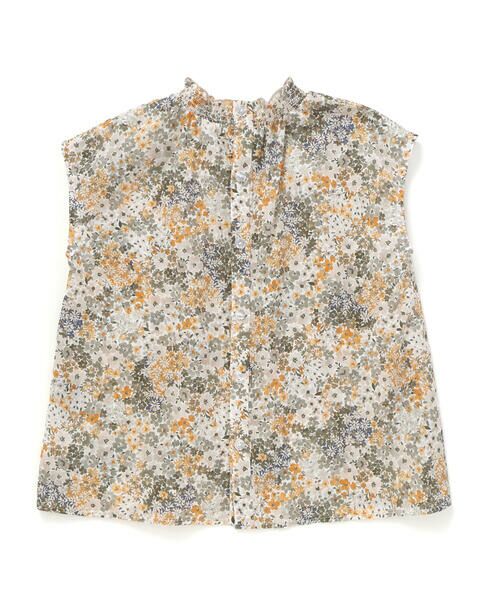 BeBe / べべ シャツ・ブラウス | 【DEVEAUX】水彩風花柄シャーリングブラウス(90~140cm) | 詳細15