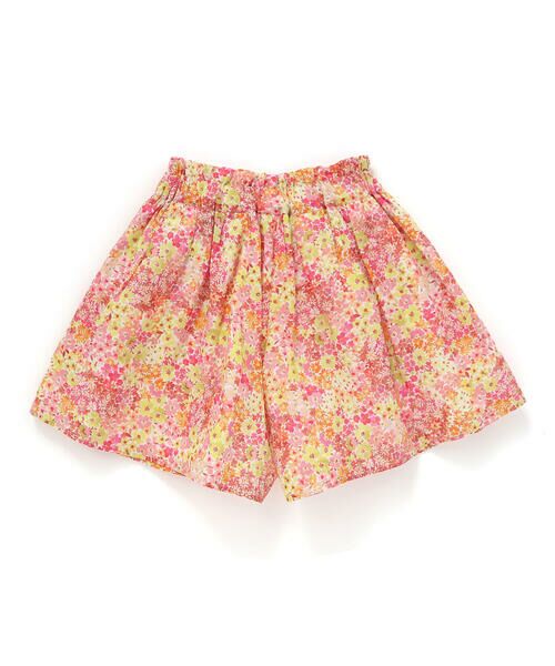 BeBe / べべ ショート・ハーフ・半端丈パンツ | 【DEVEAUX】水彩風花柄キュロットパンツ(90~150cm) | 詳細5