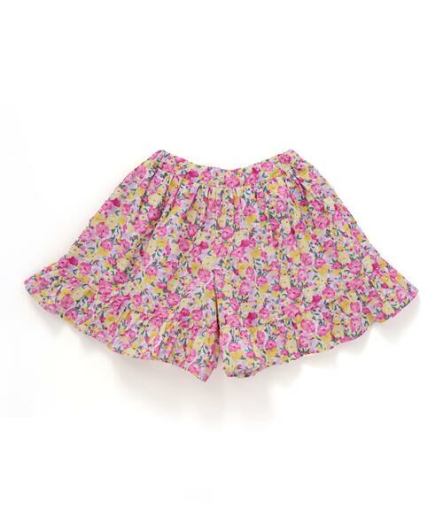 BeBe / べべ ショート・ハーフ・半端丈パンツ | 【お揃い】フルールドゥジョワプリントフリルキュロットパンツ(90~150cm) | 詳細9