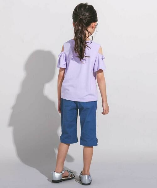 BeBe / べべ その他パンツ | ピケストレッチフラワーモチーフサブリナパンツ(90~160cm) | 詳細11