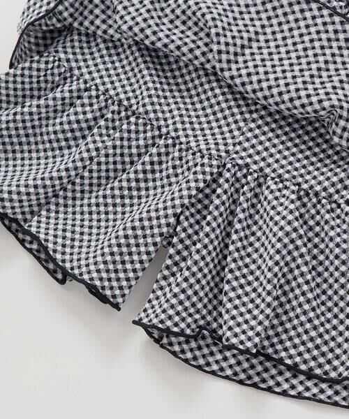 BeBe / べべ ショート・ハーフ・半端丈パンツ | ギンガムジャガードヒラミニキュロットパンツ(90~150cm) | 詳細8