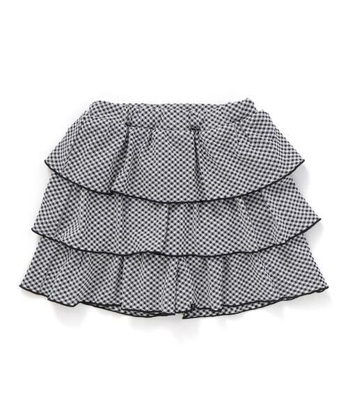 BeBe / べべ ショート・ハーフ・半端丈パンツ | ギンガムジャガードヒラミニキュロットパンツ(90~150cm) | 詳細4