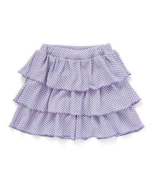 BeBe / べべ ショート・ハーフ・半端丈パンツ | ギンガムジャガードヒラミニキュロットパンツ(90~150cm) | 詳細13