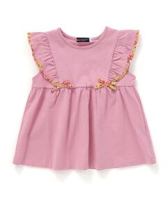 BeBe / べべ Tシャツ | 【DEVEAUX】肩フリルノースリーブプルオーバー(90~150cm)