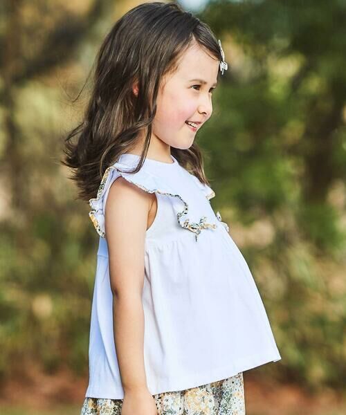 BeBe / べべ Tシャツ | 【DEVEAUX】肩フリルノースリーブプルオーバー(90~150cm) | 詳細2