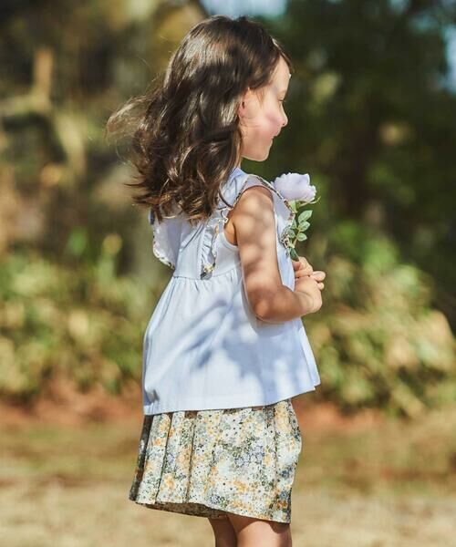 BeBe / べべ Tシャツ | 【DEVEAUX】肩フリルノースリーブプルオーバー(90~150cm) | 詳細3