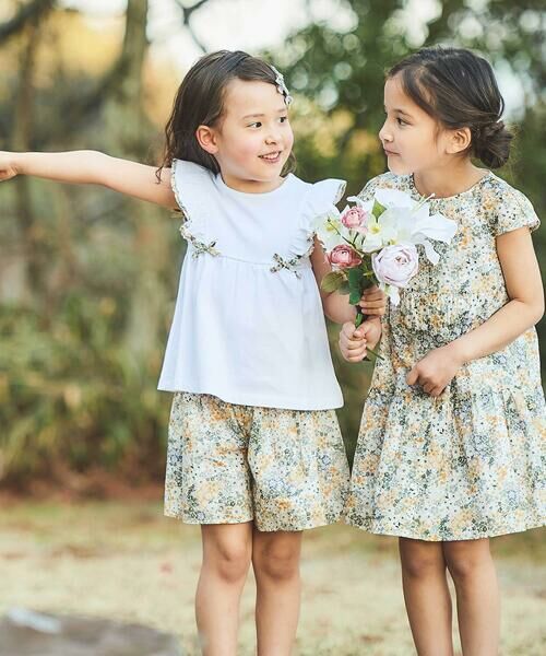 BeBe / べべ Tシャツ | 【DEVEAUX】肩フリルノースリーブプルオーバー(90~150cm) | 詳細4