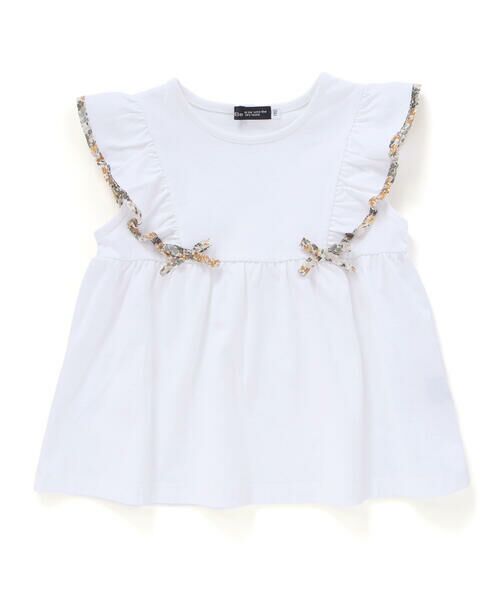 BeBe / べべ Tシャツ | 【DEVEAUX】肩フリルノースリーブプルオーバー(90~150cm) | 詳細6