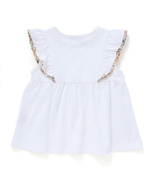 BeBe / べべ Tシャツ | 【DEVEAUX】肩フリルノースリーブプルオーバー(90~150cm) | 詳細7