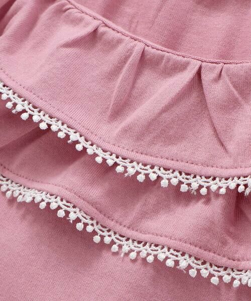 BeBe / べべ Tシャツ | キャップスリーブスクエアネックフリルTシャツ(90~150cm) | 詳細11