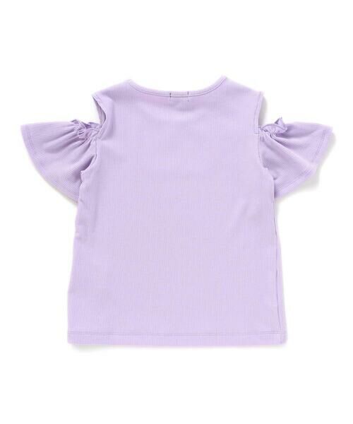 BeBe / べべ Tシャツ | ソフトテレコ肩開きネックレスTシャツ(100~160cm) | 詳細13