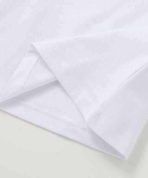 BeBe / べべ Tシャツ | 【お揃い】フルールドゥジョワプリントパッチロゴ切り替えTシャツ(90~150cm) | 詳細9