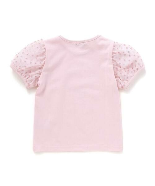 BeBe / べべ Tシャツ | スパンコールチュールパフスリーブTシャツ(90~150cm) | 詳細6