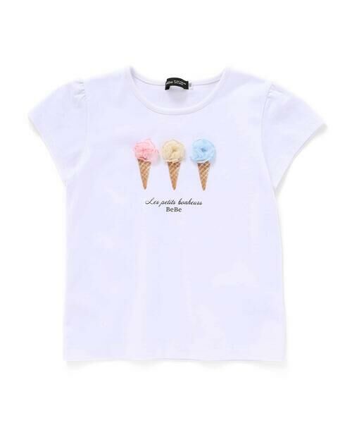 BeBe / べべ Tシャツ | アイスクリームモチーフ半袖Tシャツ(80~150cm) | 詳細5