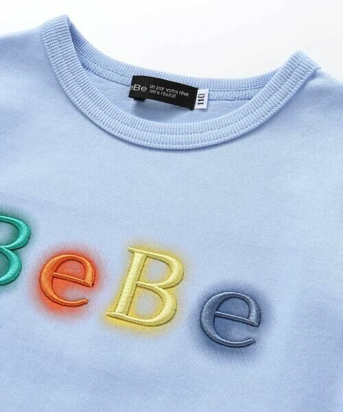 BeBe / べべ Tシャツ | 立体刺しゅうネオンロゴ天竺半袖Tシャツ(90~150cm) | 詳細6